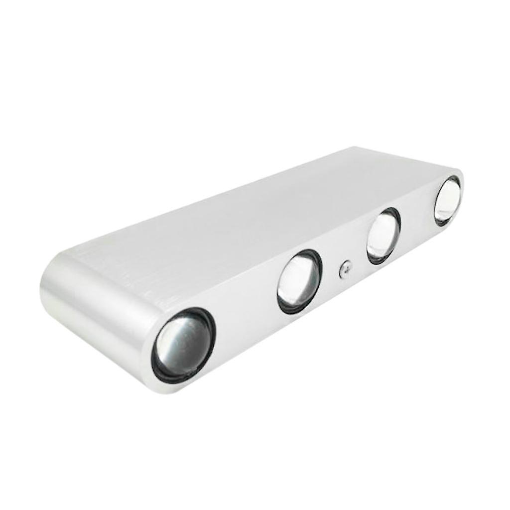 8W Rectangle Aluminum LED Up Down Illuminating Wall Sconce Lamp Warm White