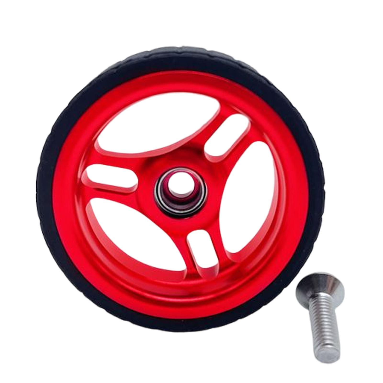 Taitettava pyörä helppo pyörän korjauslaakeri pysäköintitelineeseen punainen