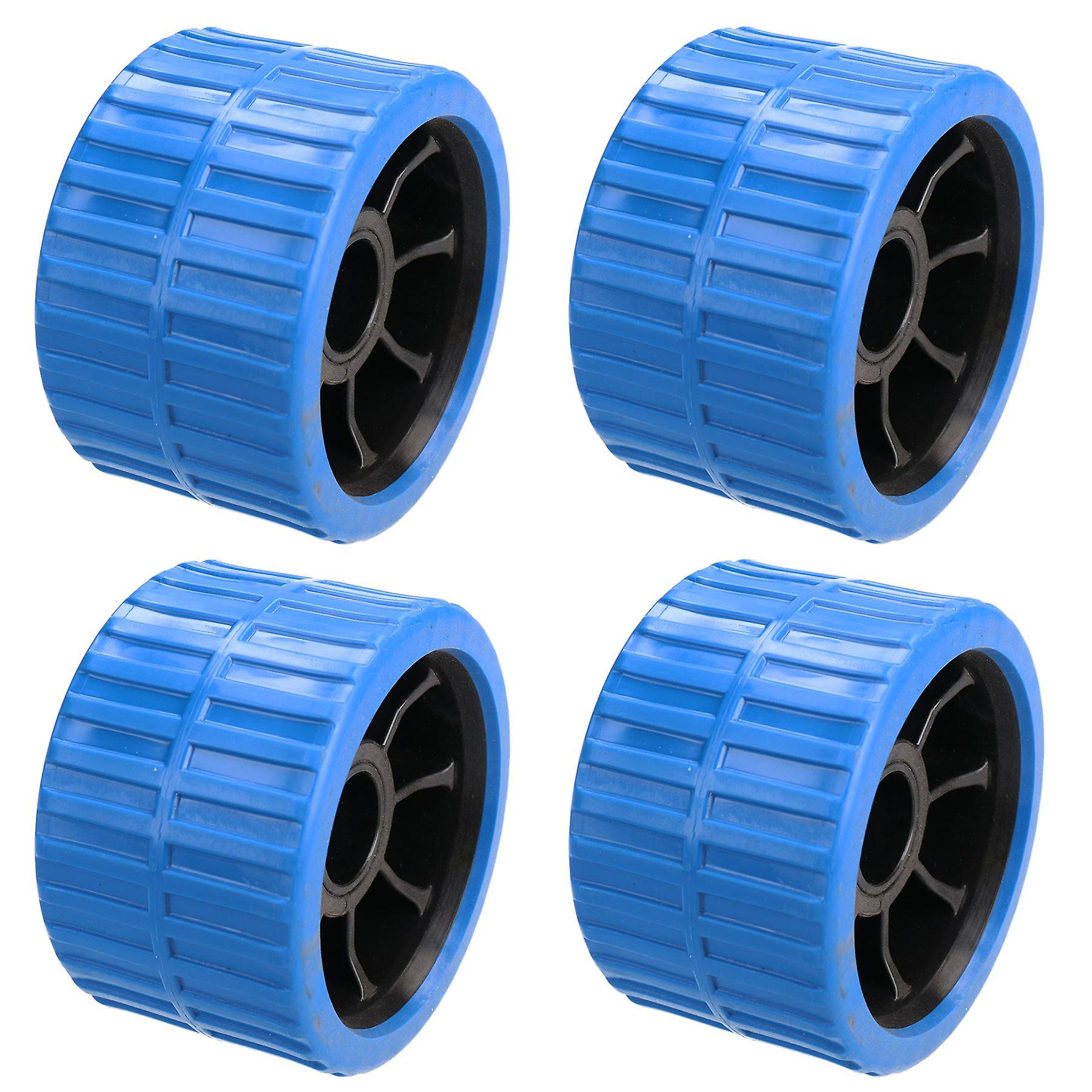 Boat / Jetski / Dinghy Trailer Ribbed Roller NON MARKING 21mm Bore 4 Pack