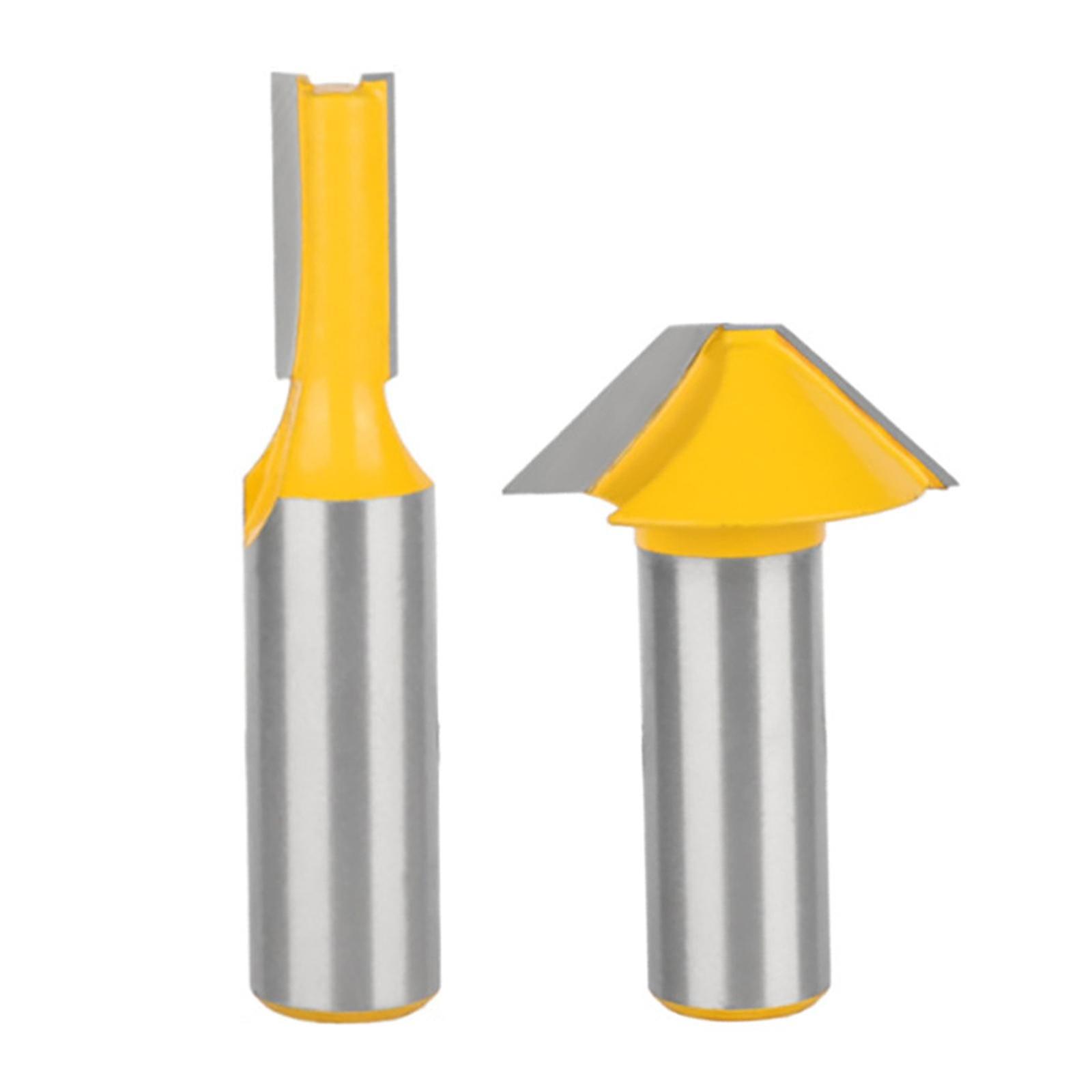 Woodworking Router Bit Strong Durable Wood Milling Tool for Table Door Frame Combo Set 12mm