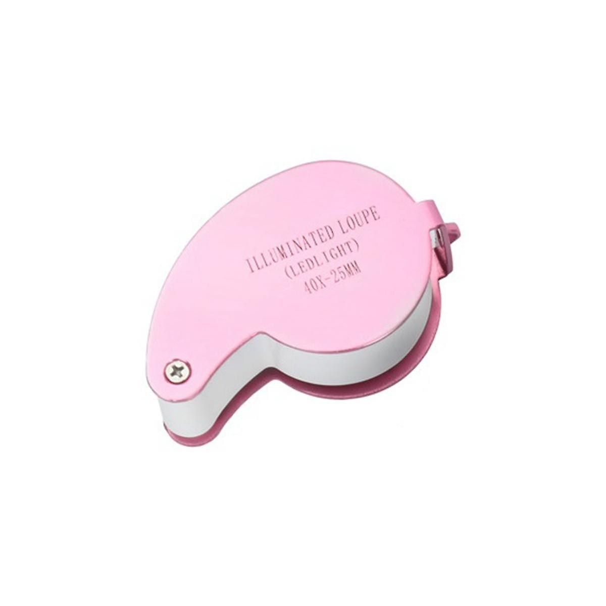 40 Times Double LED Lamp Folding Magnifying Glass is Suitable for Jade Jewelry Collection and Appre