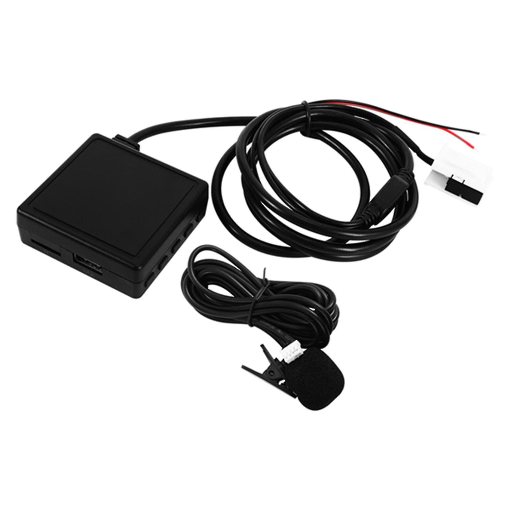 12v Car Bluetooth 5.0 Stereo Aux Adaptor Bluetooth Module Cable Handfree Microphone For E60 E63 E64