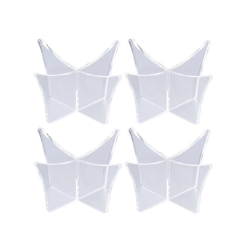 4pcs Transparent Acrylic Ball Stand Display Holder Rack Support Base For Soccer Volleyball Basketbal