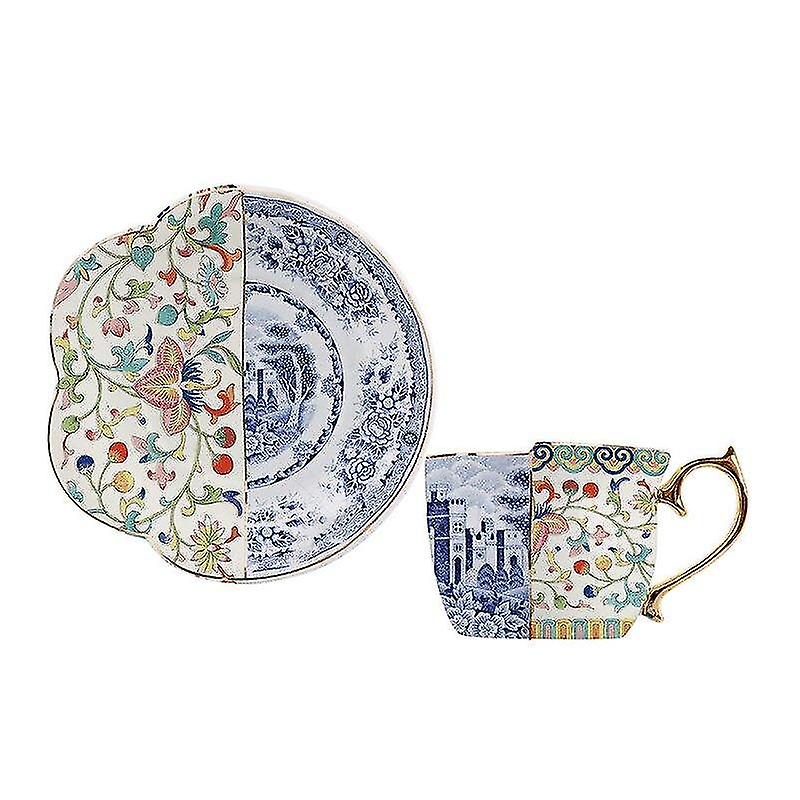 コーヒーティーセットラグジュアリーヨーロピアンスタイルのコーヒーカップとソーサーセットマグカップ