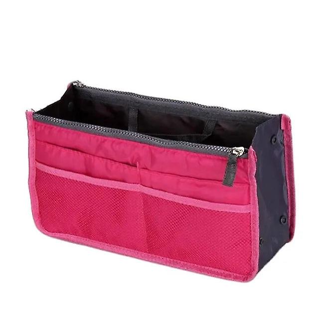 Women’s Large Handbag Insert Purse Organizer – Multicolor Polyester Travel Bag Liner