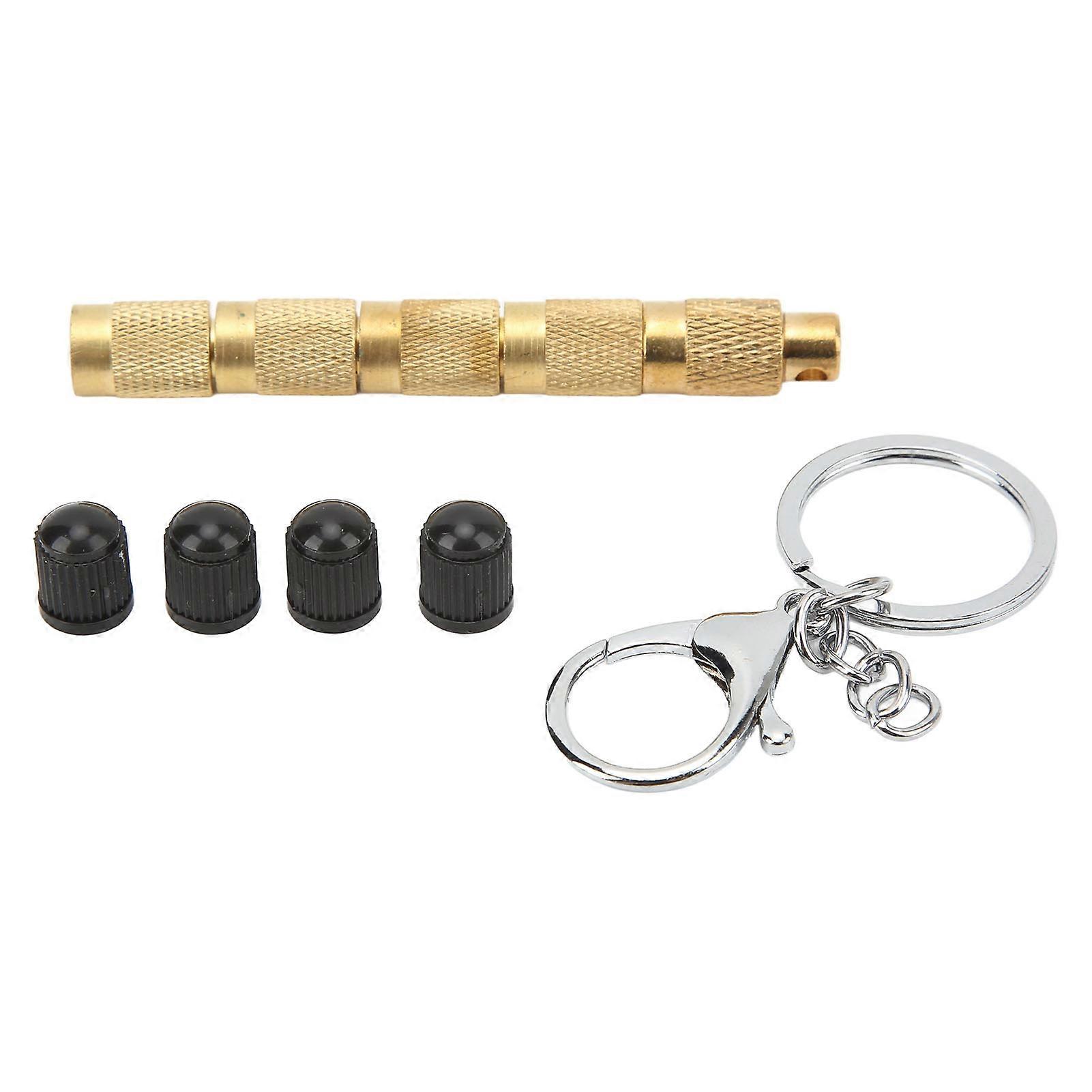 Automatic Tire Deflators 4 in 1 Air Deflator Tyre Deflation Valve Tools Solid Brass Tyre Deflators Fit for Cars Jeeps