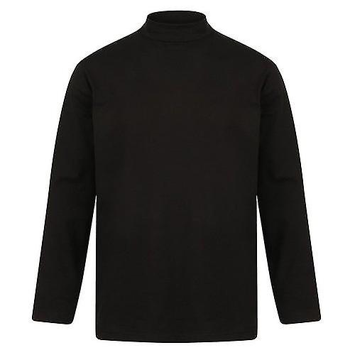Henbury Mens Roll Neck Long-Sleeved Top