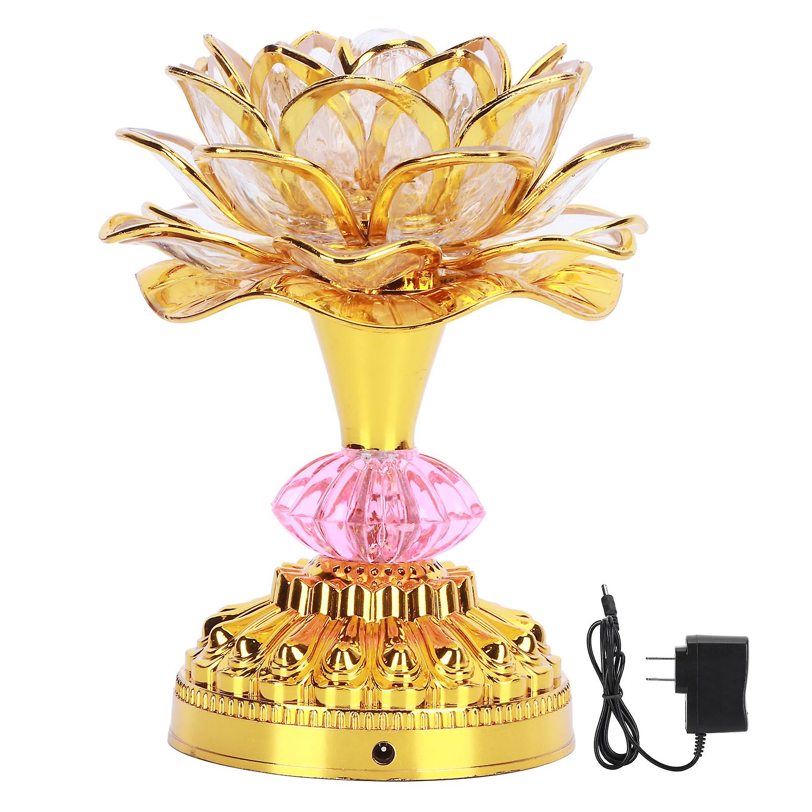 LED Buddhist Lamp 7 Color Changing Temple Light 100-240V, Decorative Buddist Supplies, Energy Efficient, Adjustable Brightness