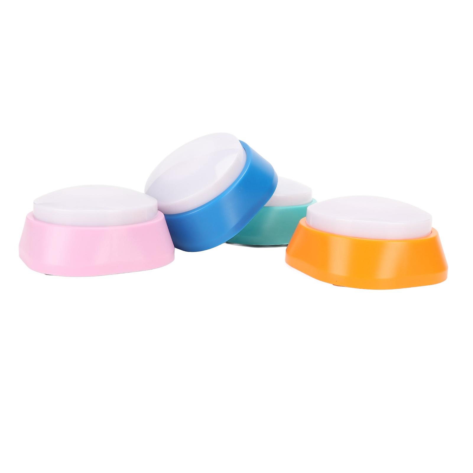 4PCS Voice Recording Button 30 Seconds Clear Recording Compact Portable Dog Training Buzzer for Pet Communication Study 