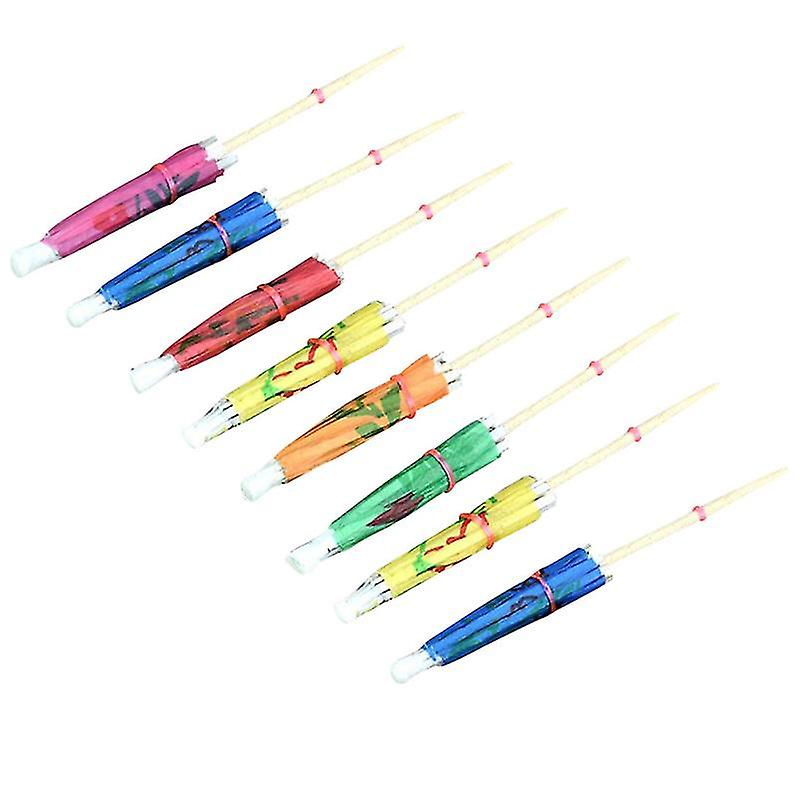 140pcs Cake Paper Umbrella Flower