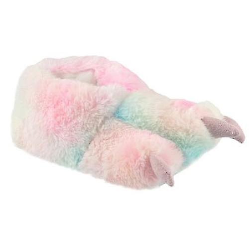 SlumberzzZ Childrens/Kids Super Soft Unicorn-Pastel Claw Slippers