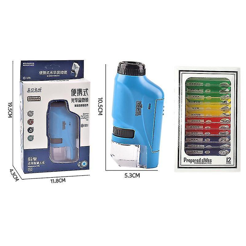 60-120x+12pcs Random Sample,handheld Pocket Led Light Portable Mini Gift For Child