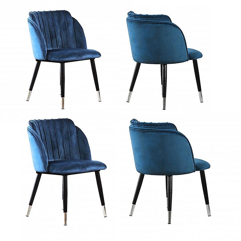 Milan Lux Velvet Dining Chair Set Of 4