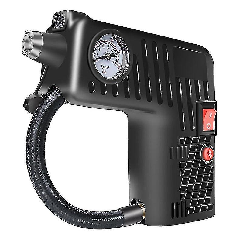 New Inflatable Pump Compressor Portable Safety Led Illut For Car Ycle