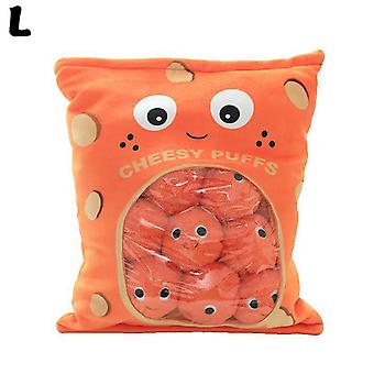 Bag Of Cheesy Puffs Cute Lot Toy Stuffed Soft Snack Pillow Plush Toy Kid