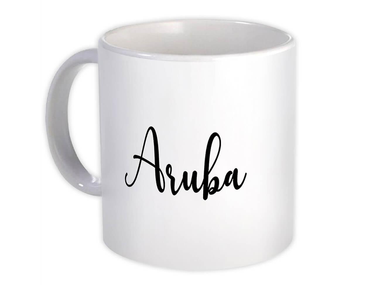 Gift Mug: Aruba Cursive