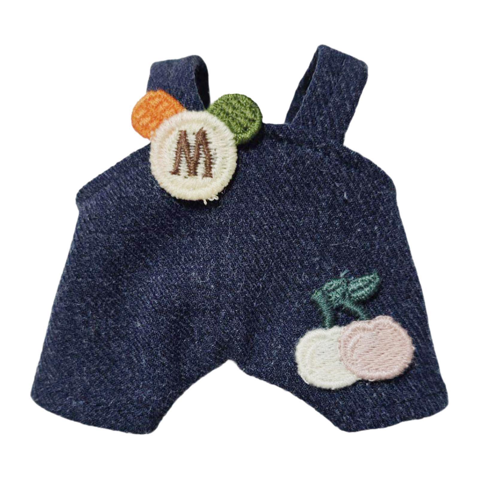 17 سنتيمتر دمية مصغرة السراويل فتاة دمية ملابس للفتيات هدية 17 سم دمية قلادة أزرق غامق