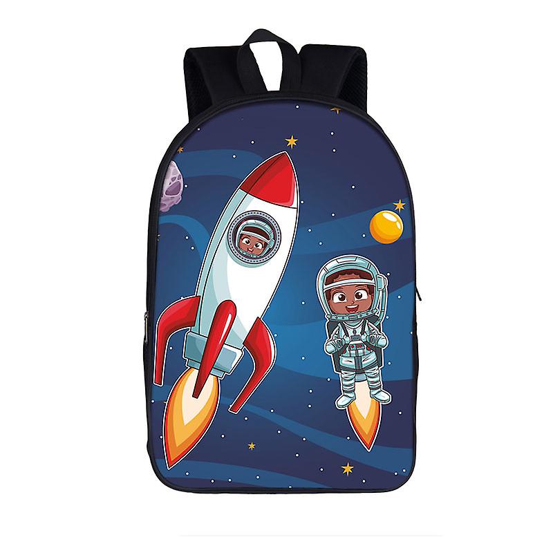 Spaceship Astronaut Backpack For Teenager Boys Girls Children