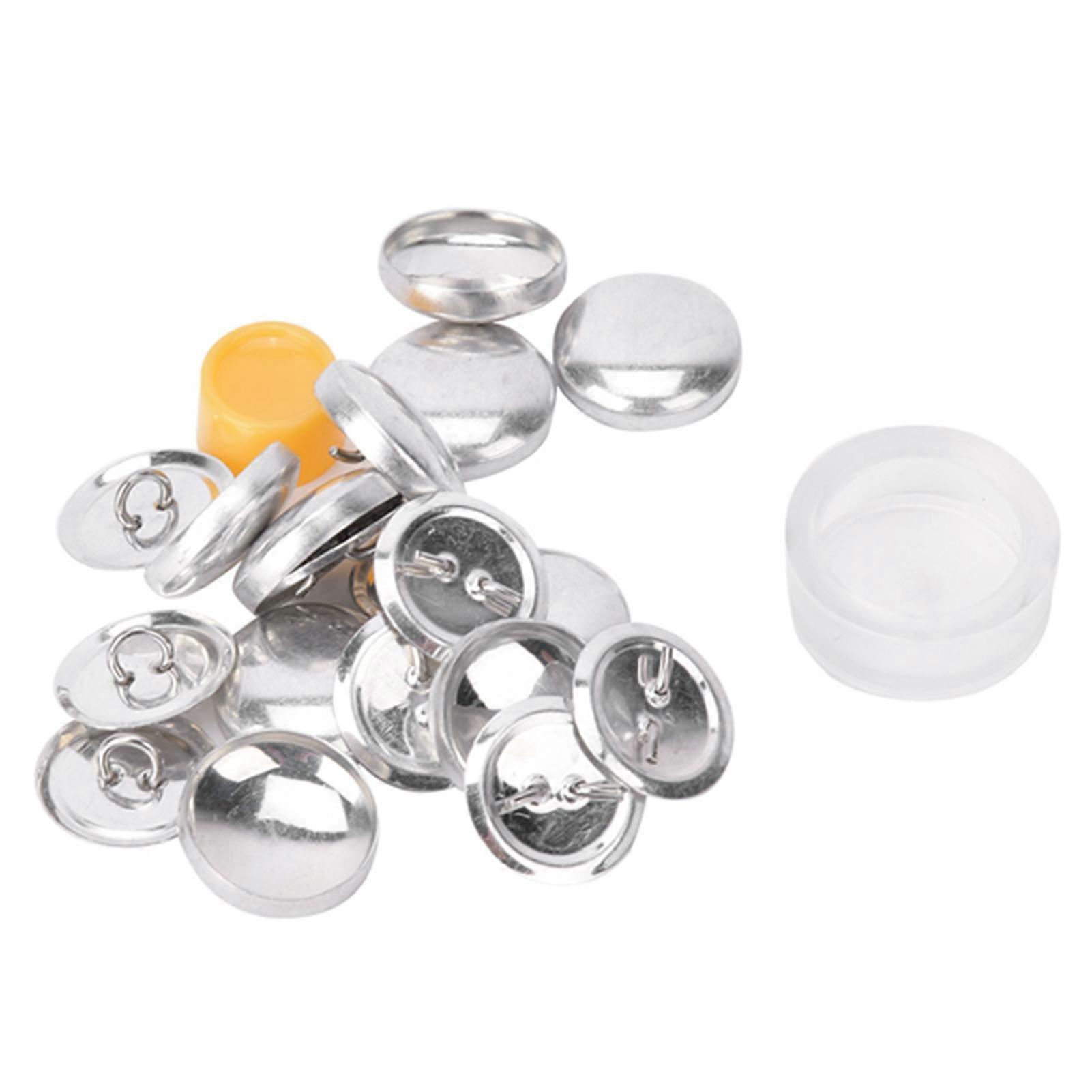 Cloth Bag Cover Buttons Kit Round Button Base Diy Handmade Crafts Buckle Making Tools20mm