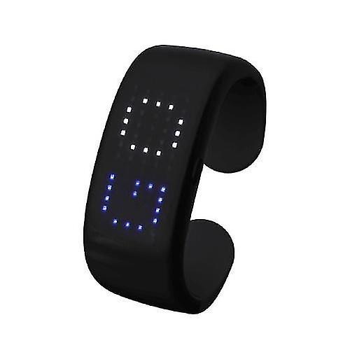 For LED Bluetooth APP Control Slap Bracelet LED Display Bracelet WS34616