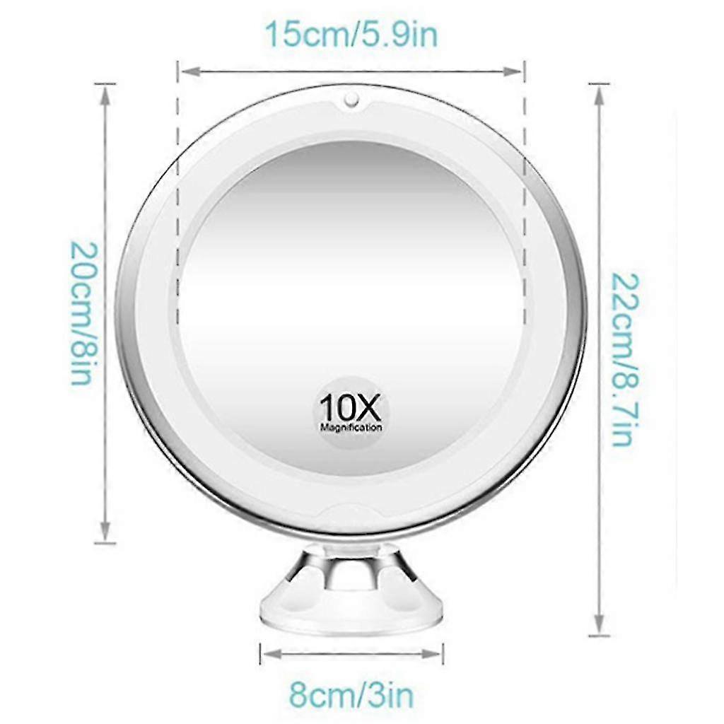 hg 3x Vanity Makeup Mirror, Tabletop Magnifying Mirror With