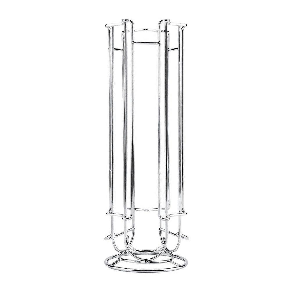 Silver Color Iron Coffee Capsule Storage Rack Space-saving Stand for Holding 18 Pieces Pods