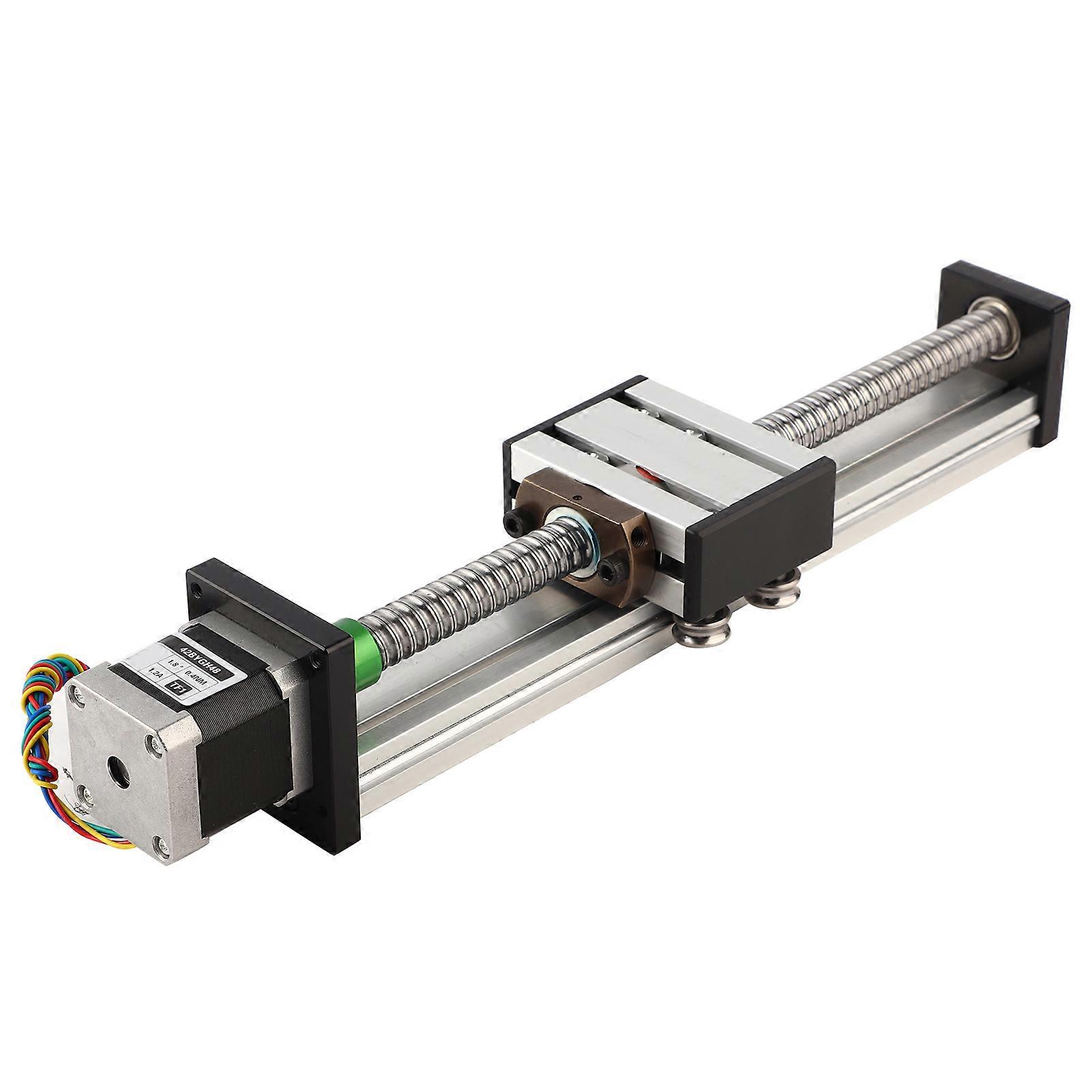 200mm Stroke Single Shaft Ball Screw Linear Guide Rail Cnc Sliding Table With 42 Motor (1605)
