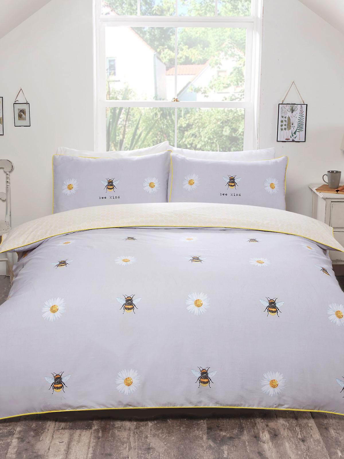 Bee Kind Dekbedovertrek en Kussensloop Set