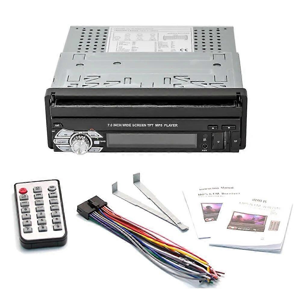 7 Inch Car Auto Radio 1080P Full Touch Screen Car Multimedia Player Supports USB MP5 Stereo Radio GPS System for Car Parking UNKU62879