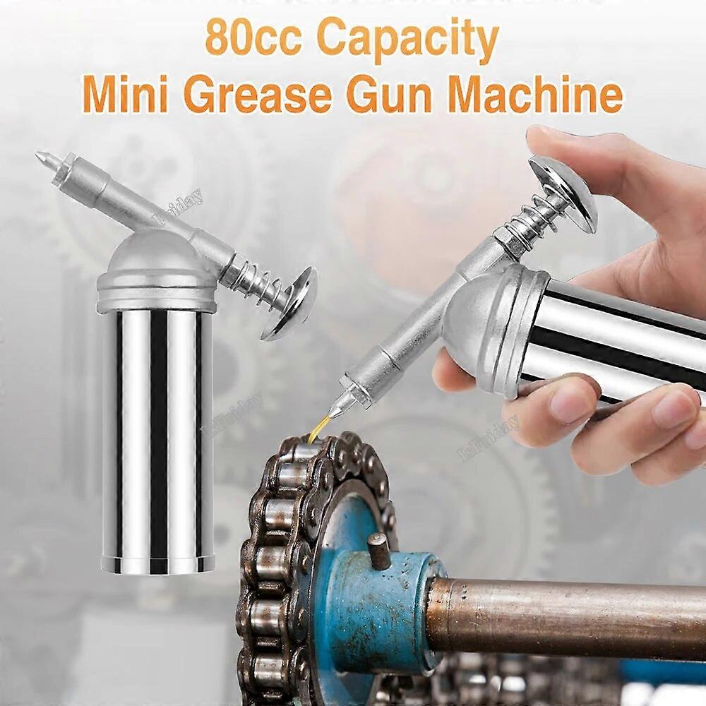 HS~80CC 80cc Capacity 1000PSI Output Pressure Oiler Mini Grease Gun Machine Handheld High Pressure Oiler Hand Tools FN9U0242