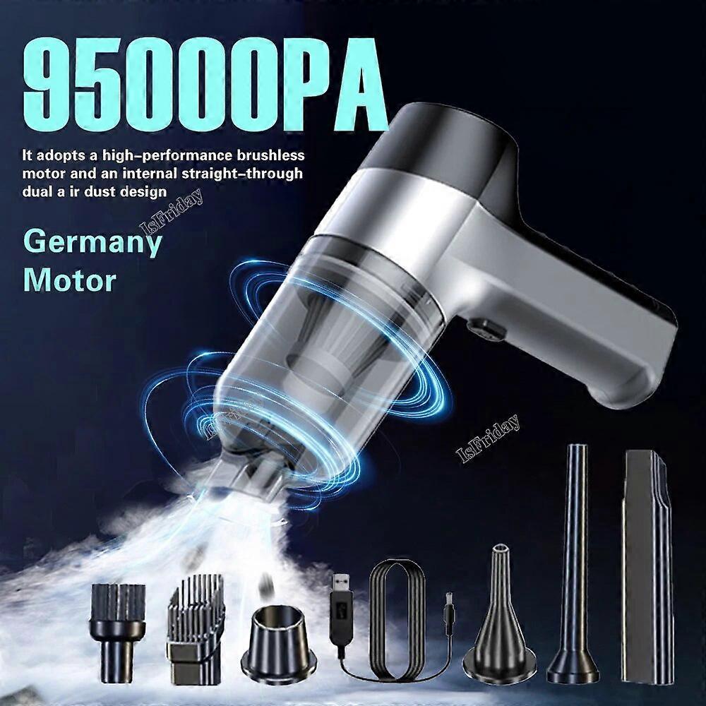 95000PA Wireless Car Vacuum Cleaner Handheld Mini Portable Robot Cleaner For Car Home Desktop Keyboard Cleaning FN9U4851