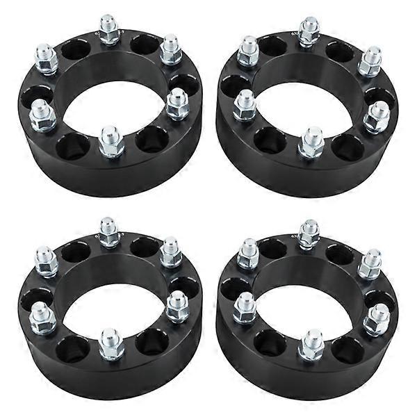4pc 2" | 6x5.5/6x139.7| Black Wheel Spacers 108mm | 14x1.5 studs For Chevy & GMC 04951