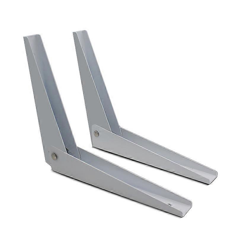2pcs Folding Tripod Right Angle Support Bracket L Support Bracket Floating Shelves Rack L Brackets Heavy Duty Storage Rack Brackets White Hinge C