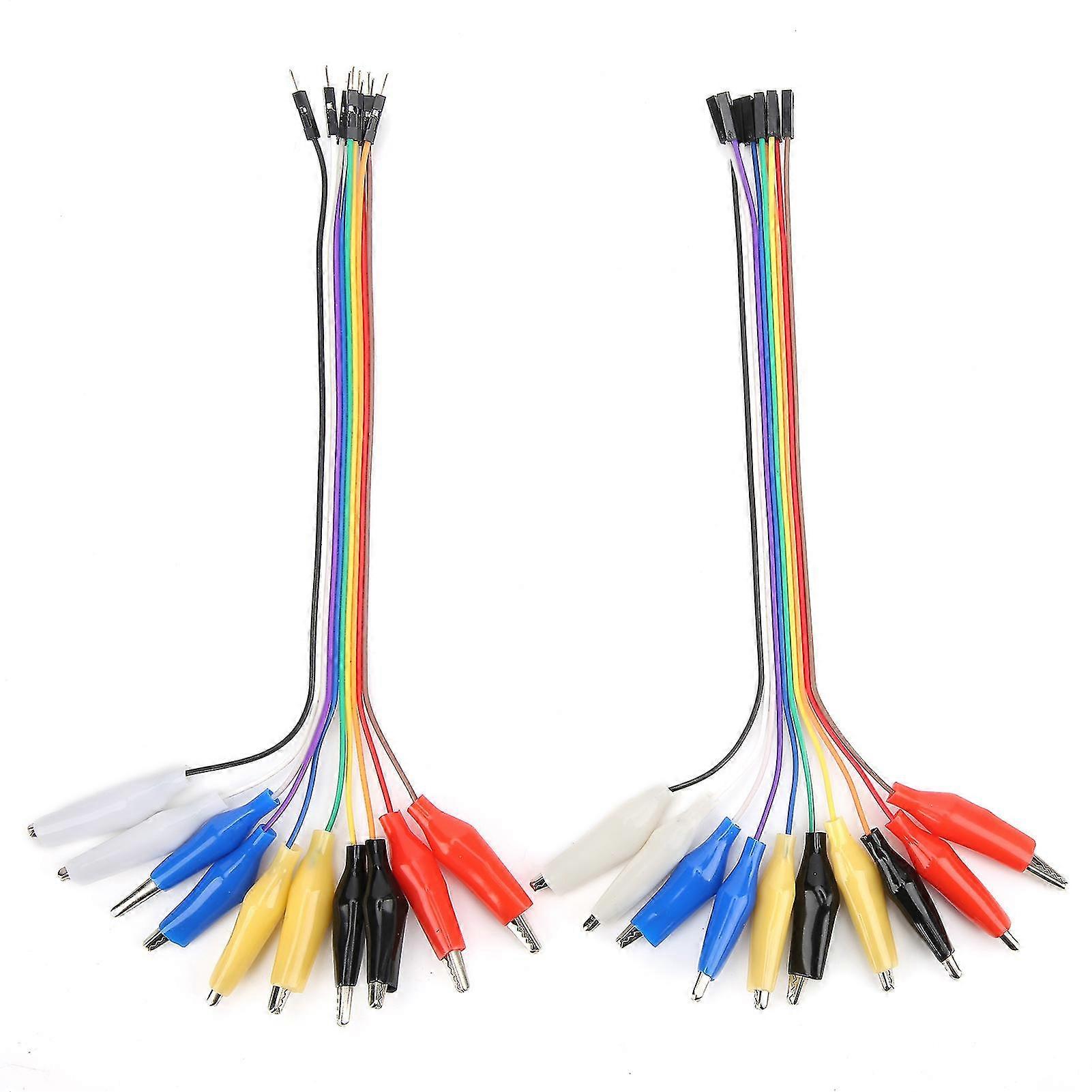 Krokodýlí klip pro skokový drát 20pin samec / samice propojka prkénko testovací kabel 20cm