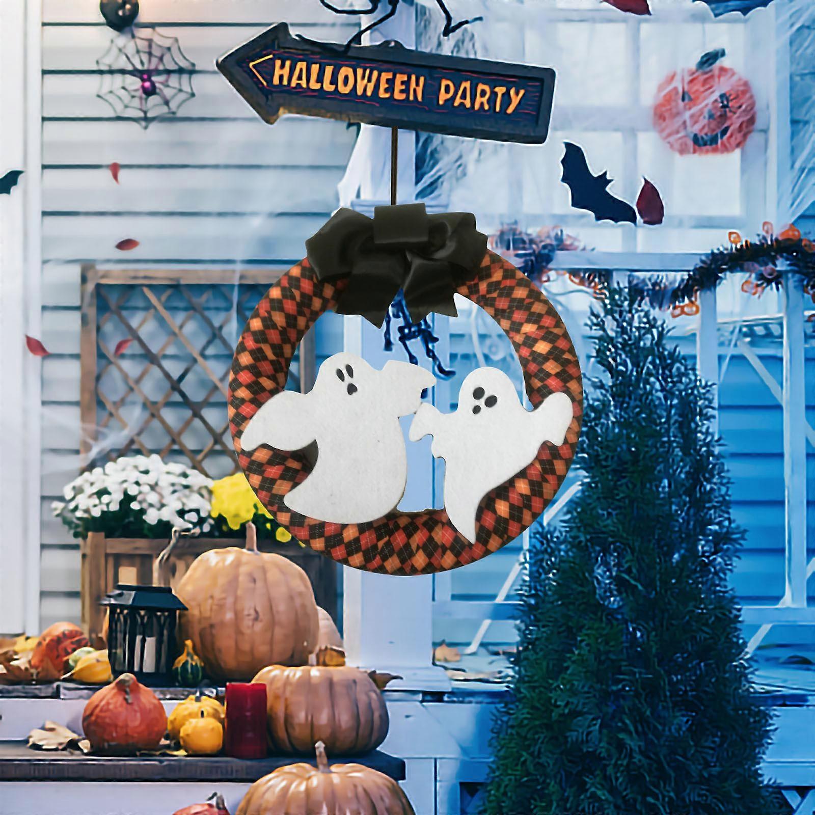 Wieniec na drzwi wejściowe z zabawną dekoracją na Halloween ozdoby świąteczne FLY2671