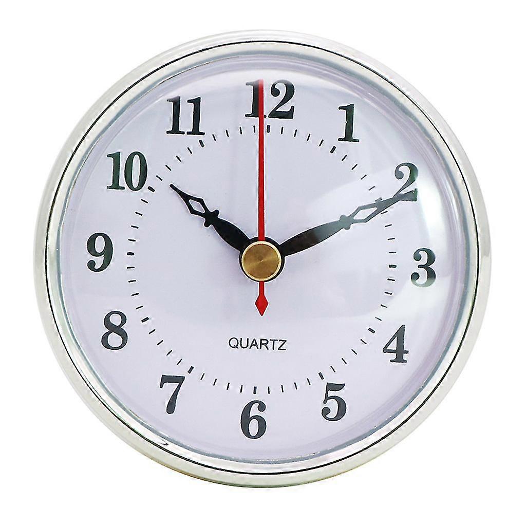 80mm/3.15inch Classical Clock Quartz Movement Insert Black Metal Clock Round
