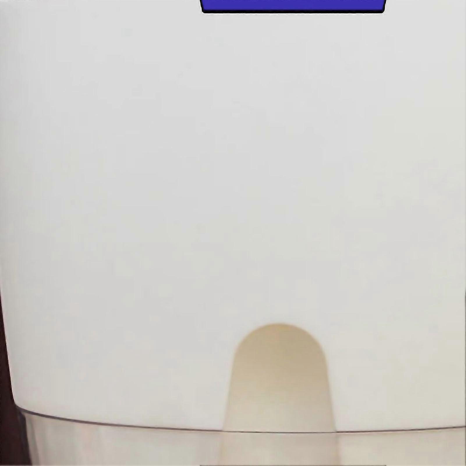 Self Watering Flowerpot Transparent Double Layer Detachable Medium Pot for Balcony White