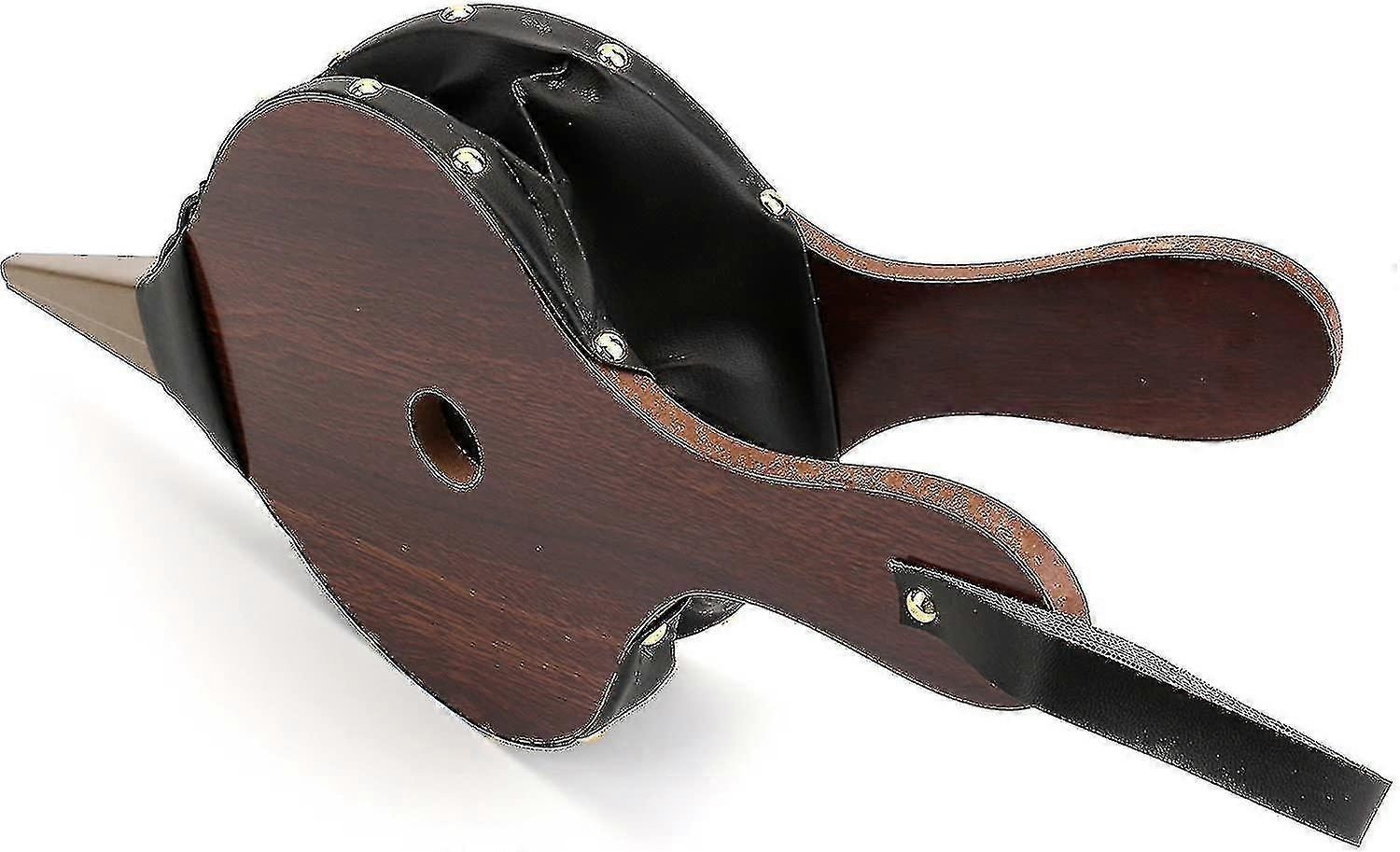 Träbälg, eldstadsbälg 15,5" x 6,5", träbälg, brun färg