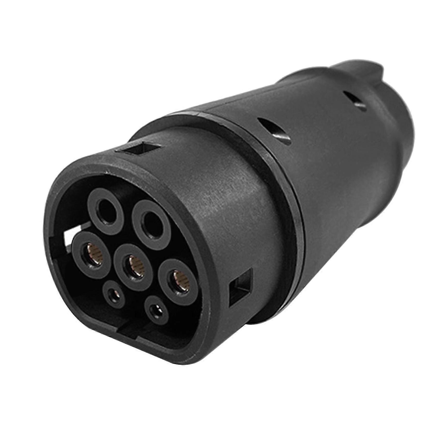 Evse J1772 Adaptor Type 1 To Type 2 Socket Electric Vehicle Car Ev Charger Connector Iec 62196 Adap