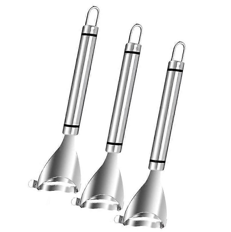 3 Pcs Stainless Steel Corn Peeler