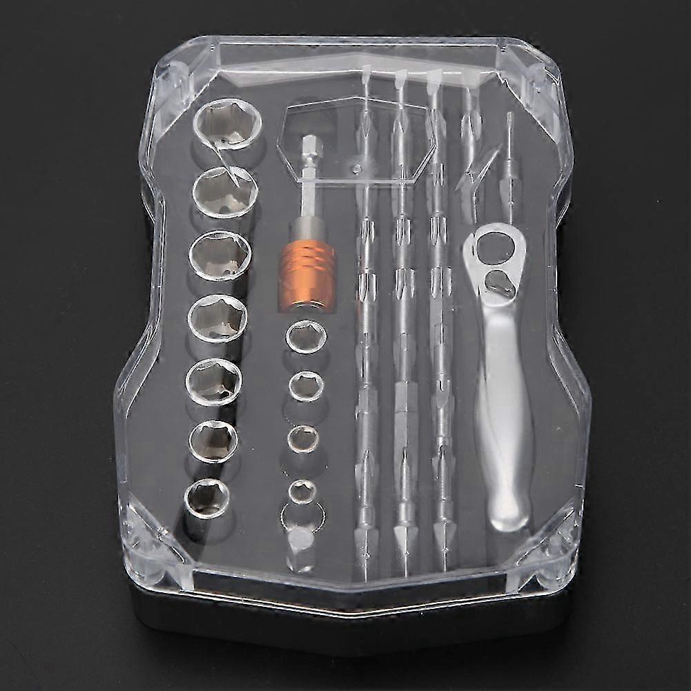 Mini Ratchet Wrench Kit with Screwdriver Bits and Socket for Versatile Use