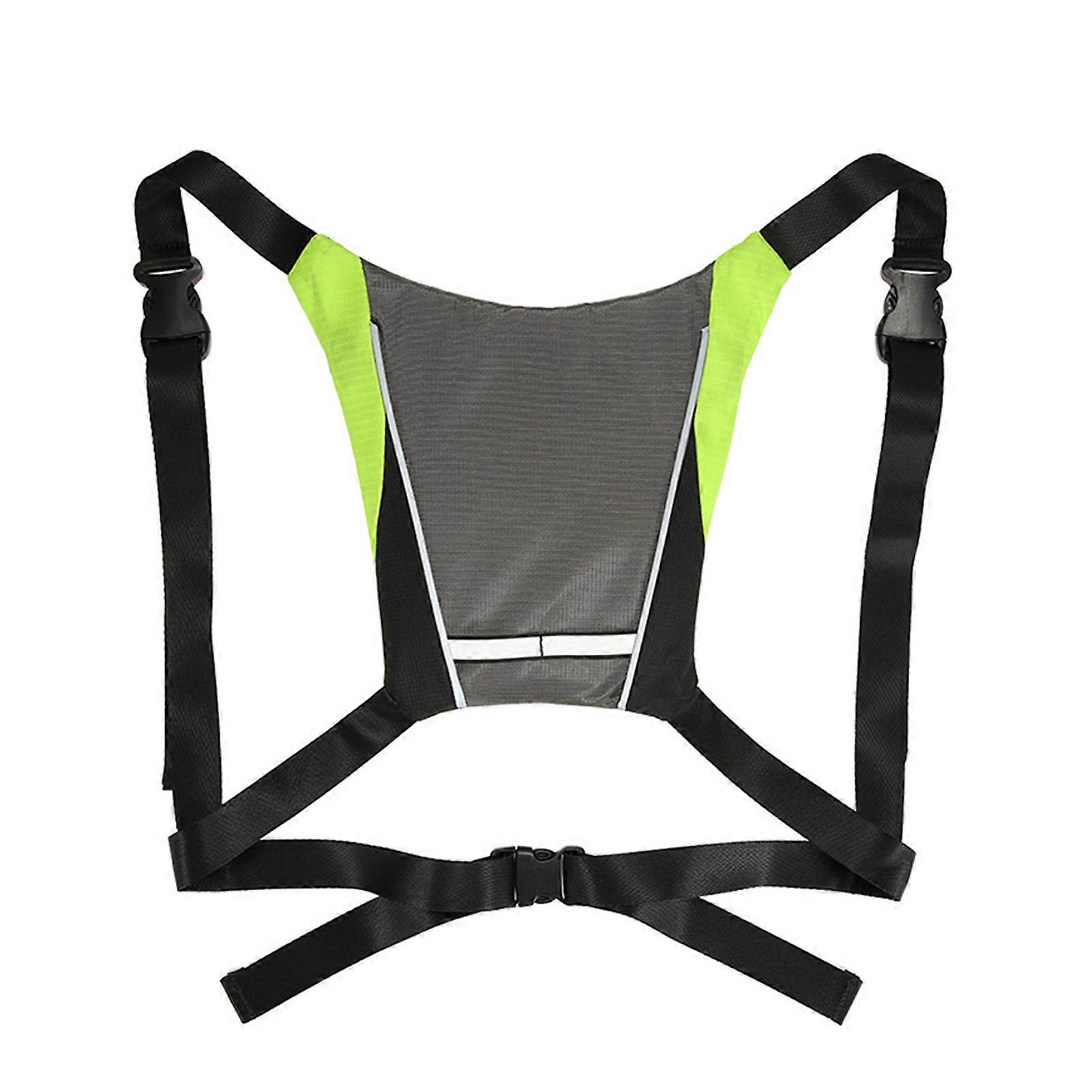 LED Turn Signal Vest Bike Pack Guiding Light Reflective Luminous Safety Warning with Remote