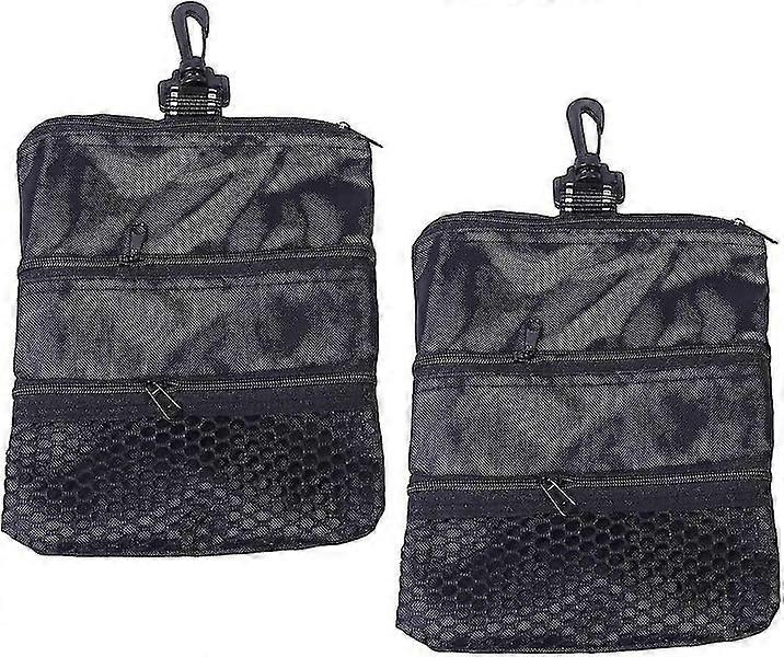 2 قطع المحمولة جولف المحملة حقيبة تخزين لعبة غولف الكرة الحقيبة حامل اكسسوارات الجولف هدية