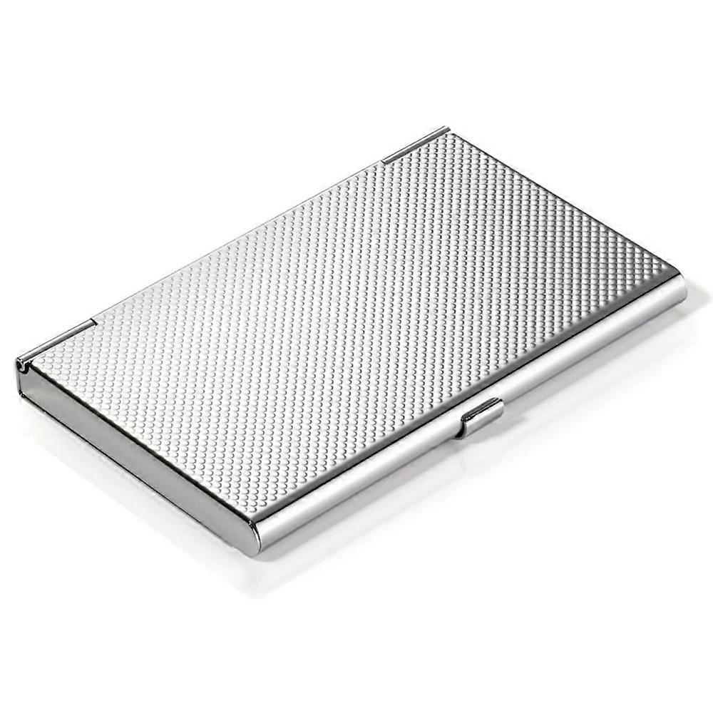 Troika Premium Quality and Durable World Map Business Card Case (Silver)