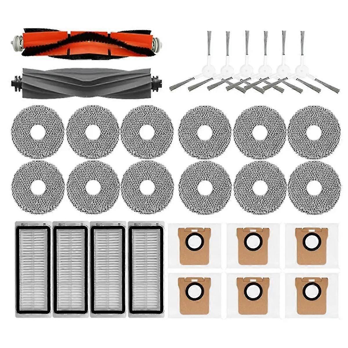 For Dreame Bot L20 Ultra / X20 Pro Main Side Brush Hepa Filter Mop Dust Bag Robot Vacuum Cleaner Replacement Parts