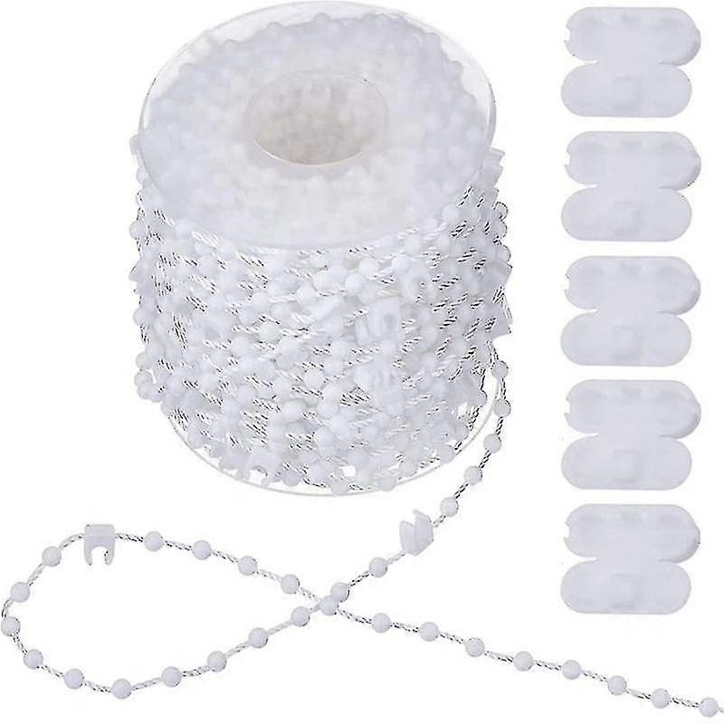 Betterlifefg-chain Links 20 Meters Vertical Blind Bottom With 5 Pieces Plastic Chain Connectors Chain Clasp Accessories For Vertical Slat Curtain