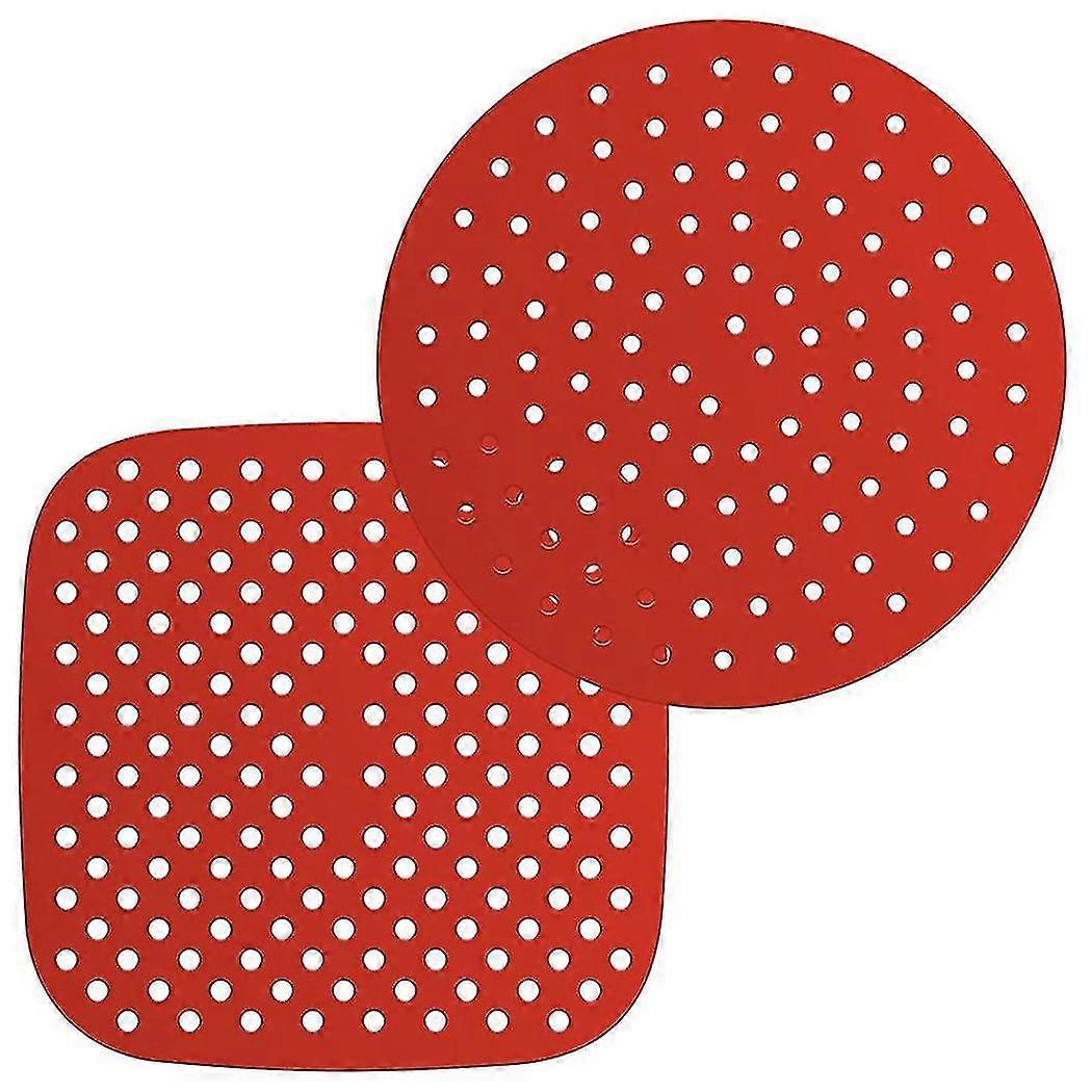 Reusable Air Fryer Silicone Liners 9 Inch Round 8.5 Inch Square