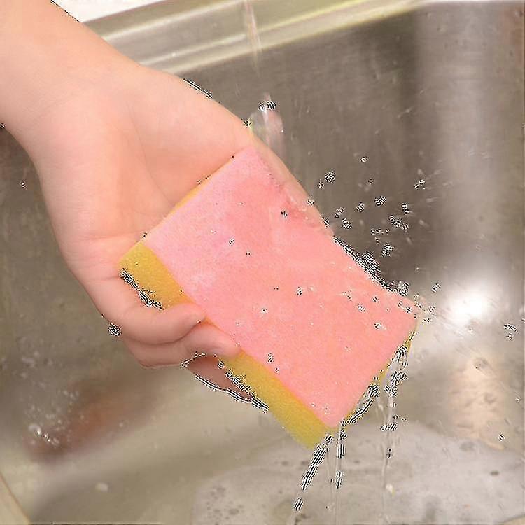 20 X Multicolour Sponges With Scouring Pads