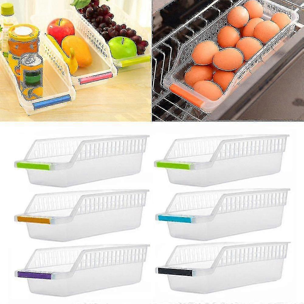6-piece Plastic Refrigerator Container Storage Box