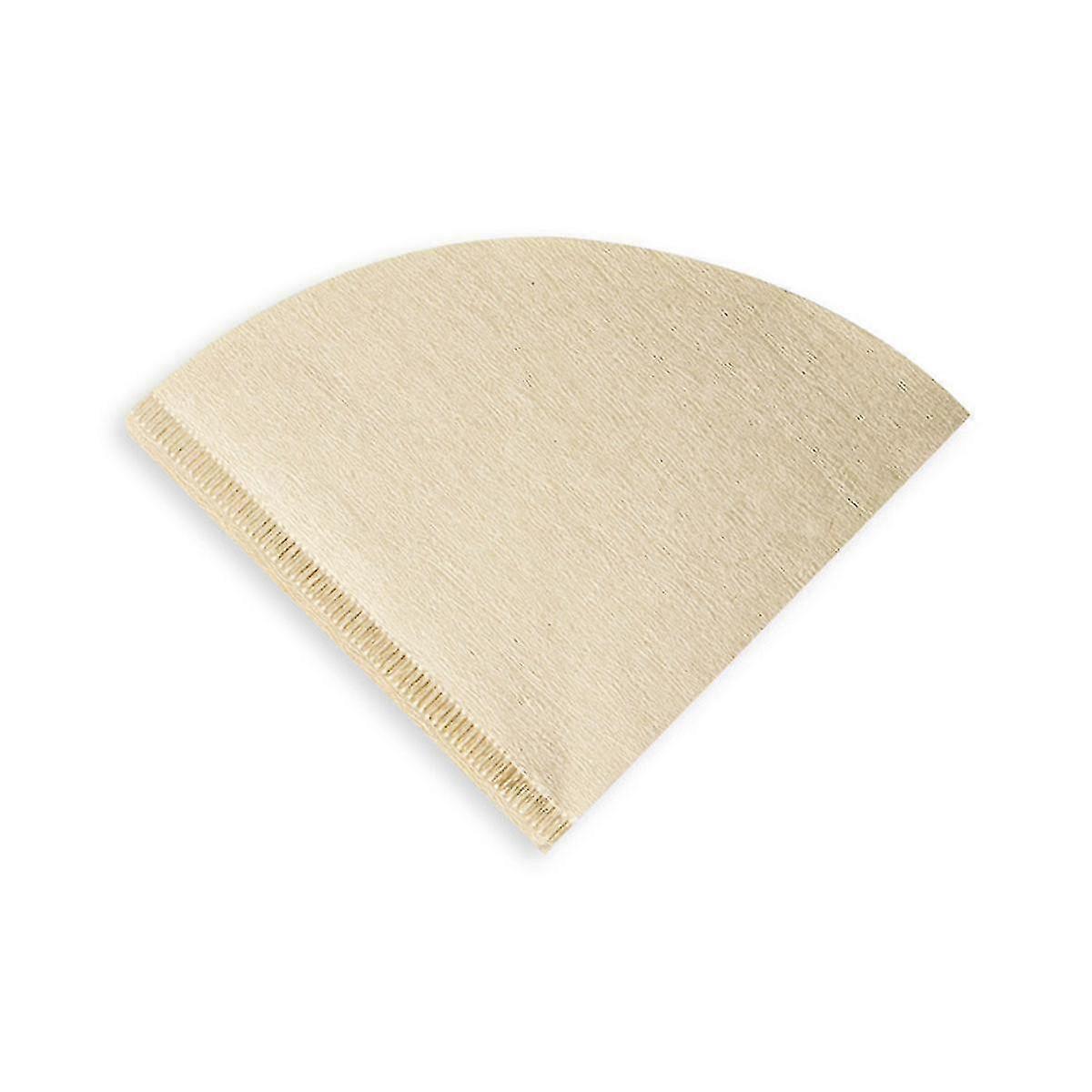 Coffee Filter Papers, 40 Pcs Cone Disposable Unbleached Natural Filter(wood Color)